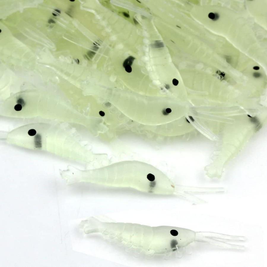 Sale Off 小 エビ ソフトワーム 夜光 シュリンプ ワーム ソフトルアー 海老 3 5cm 100個入り 夜釣り マダイ クロダイ メバル スズキ ガシ Materialworldblog Com