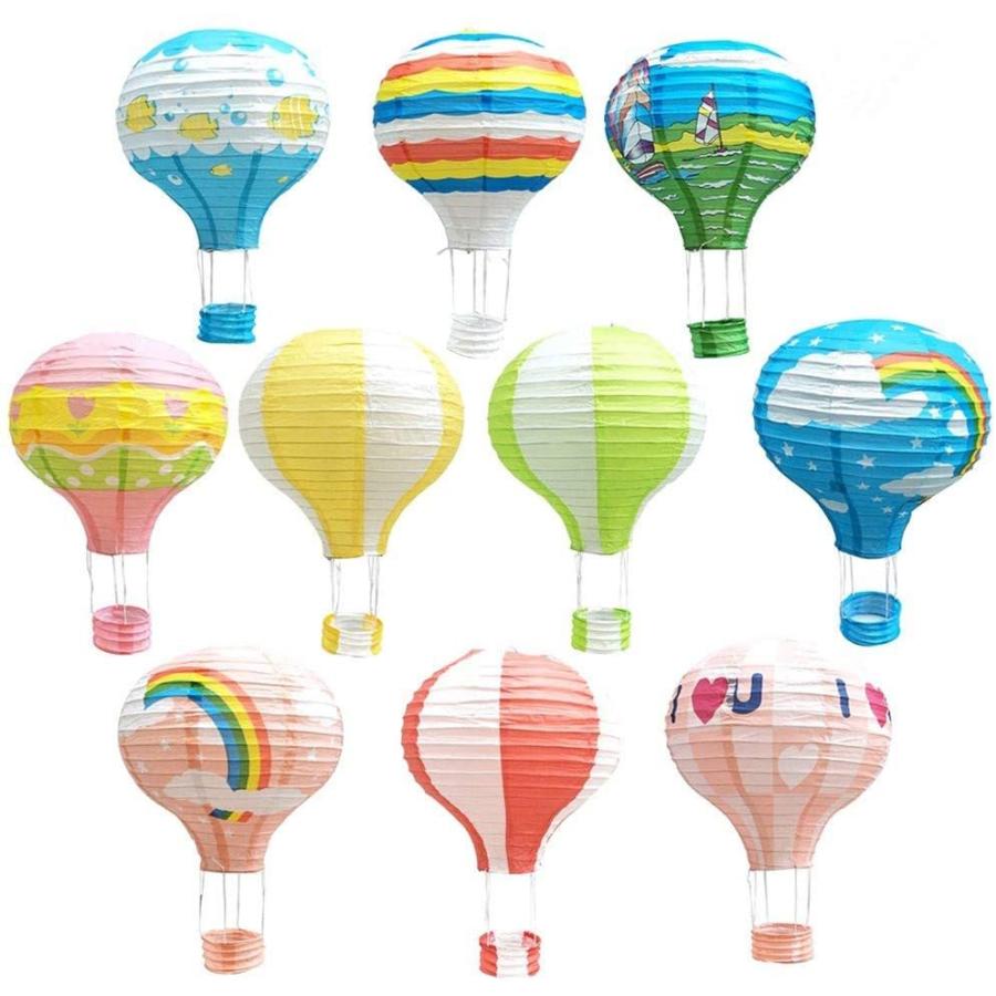 ハンギング 折りたたみ 熱気球 紙ランタン ちょうちん 提灯 Winomo カラフルレ 12 10個セット 飾り用 パーティ ウェディング 七夕 お盆 その他おもちゃ 完璧 Themtransit Com