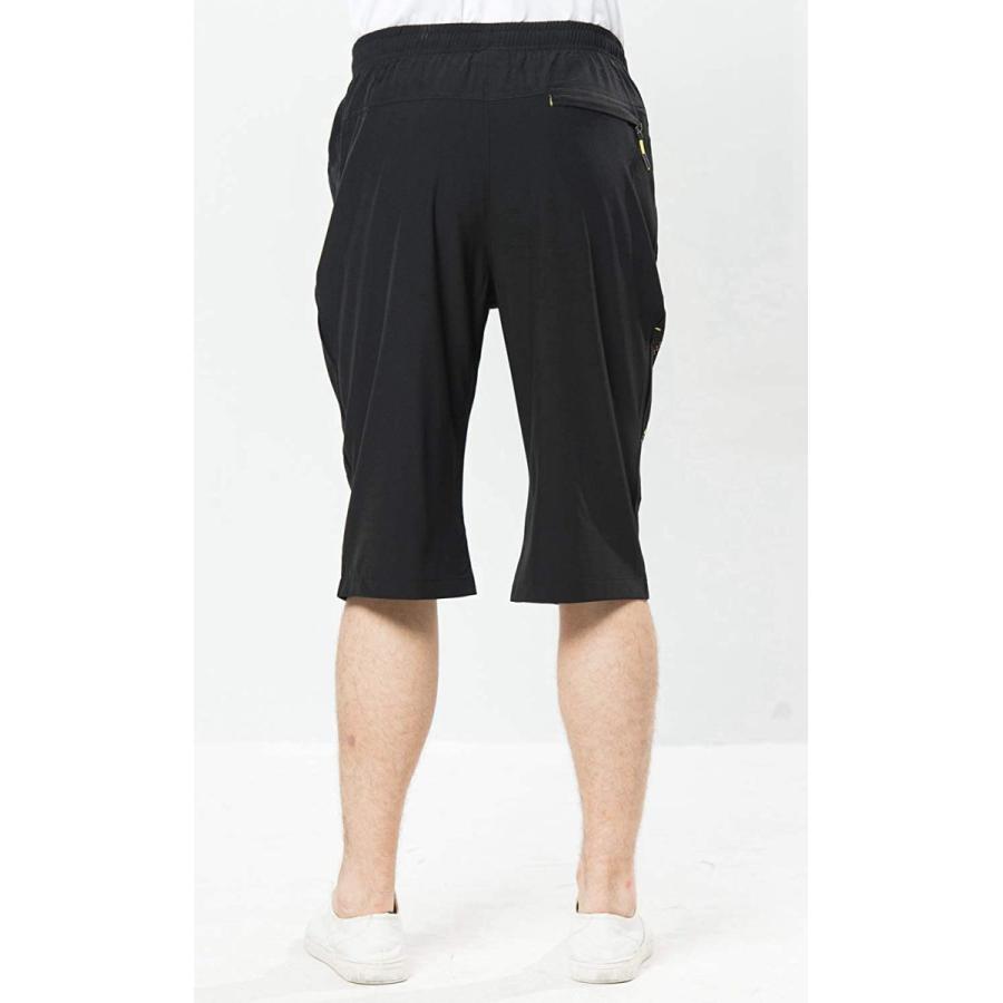 日本最大のブランド Tbmpoy ハーフパンツ メンズ スポーツ サイクルパンツ ショートパンツ 7分丈 登山 アウトドア 吸汗速乾 撥水 ブラック Xl Settefibra Com Br