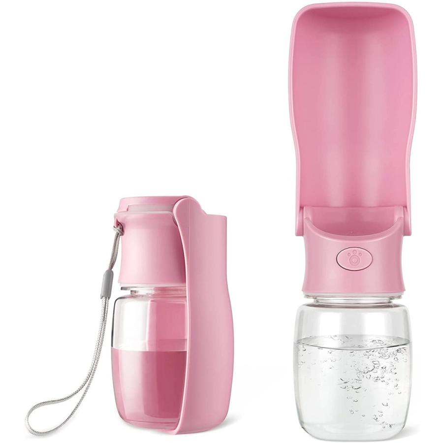 Bateruniペットウォーターボトル 折りたたみ式 携帯用 水飲みボトル 水漏れ防止 水槽付き手軽に水分補給が出来 犬ウォーターボトル 犬 散 超人気高品質