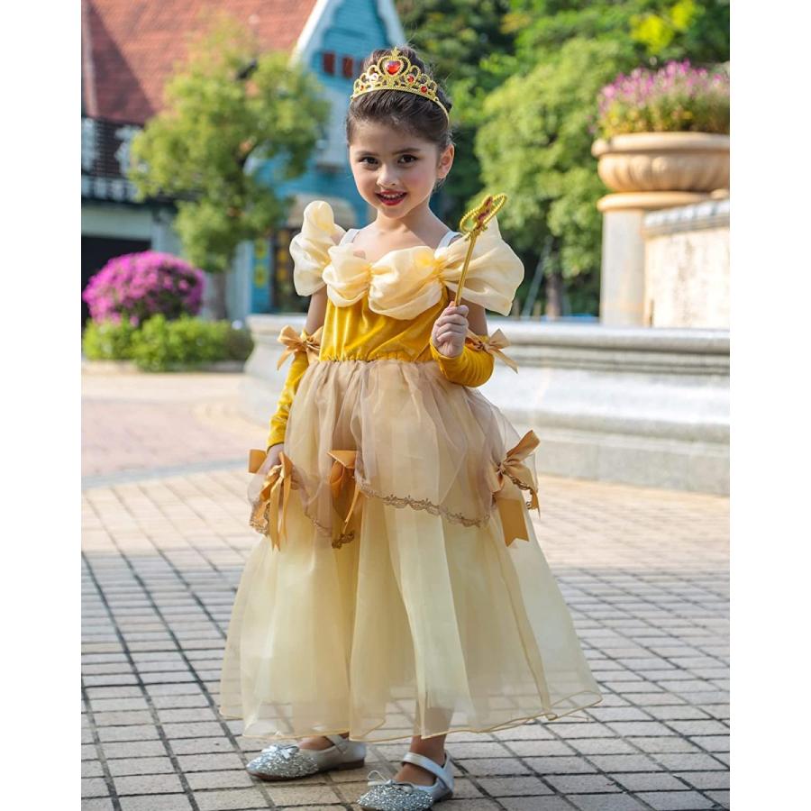 ドレス ベル 女の子 子供 仮装 ハロウィン Axaxa キッズ 100 1 ドレス ティアラなど 豪華9点セット 美女と野獣風 ドレス プリンセス その他おもちゃ 最大80 オフ Themtransit Com