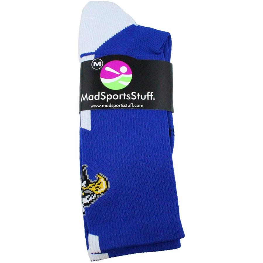 印象のデザイン Madsportsstuff イーグルロゴ入り競技用クルーソックス 色が複数あります S ブルー ソックス Morrismonument Com