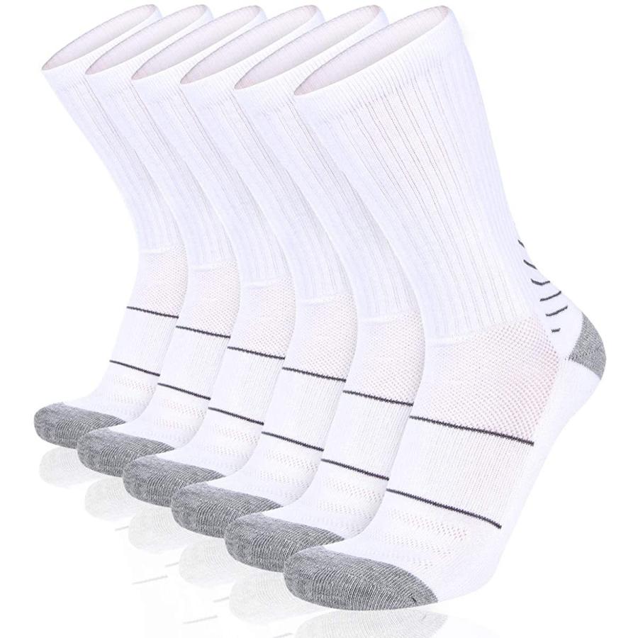 あなたにおすすめの商品 Coovan メンズ サイ Us 吸湿発散性 ワークソックス カジュアル 厚手クッション メンズ クルーソックス アスレチック プレミアム 6足パック ソックス Binghamtonhots Com