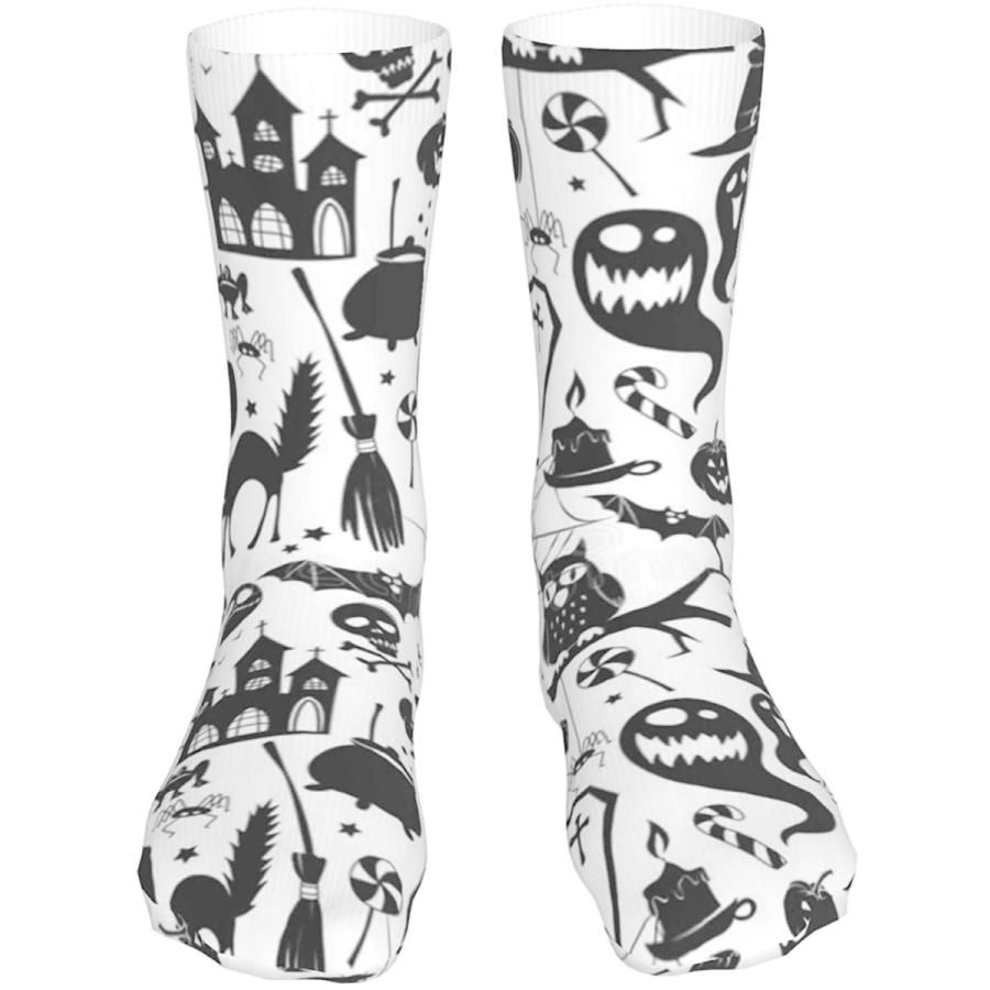 856円 人気の春夏 靴下 メンズ レディース 幽霊 ロングソックス クルー丈ソックス スポーツソックス ハイキングソックス くつした スポーツ 自転車 パイルソックス 男