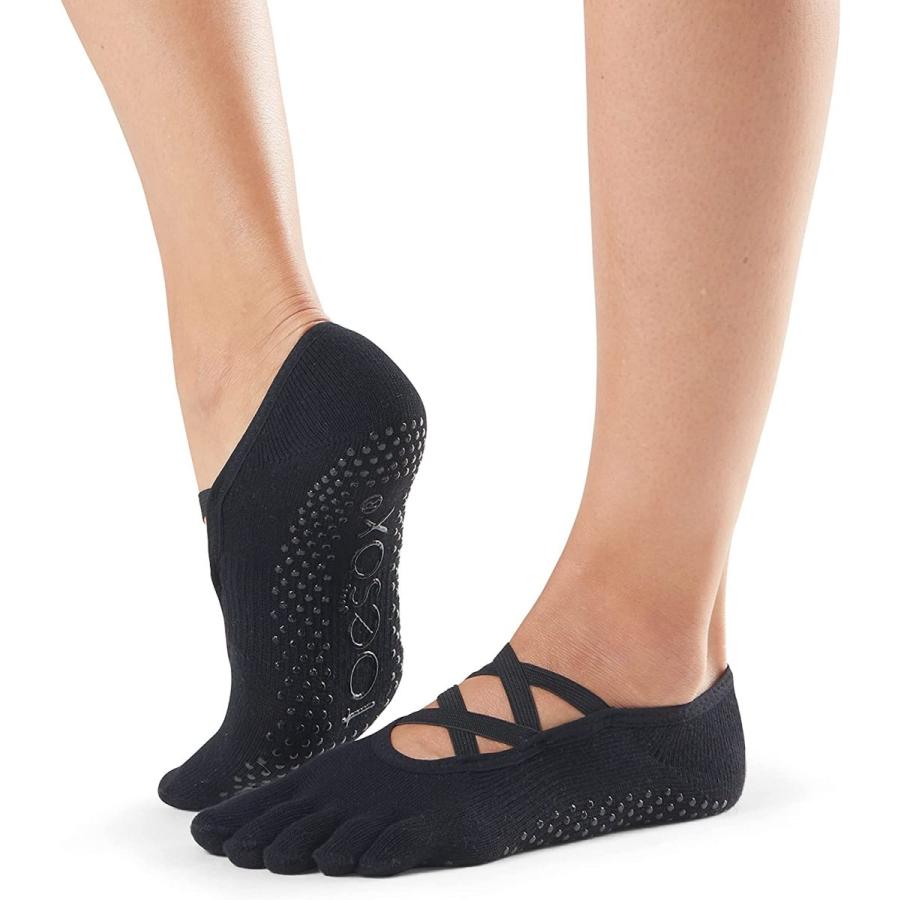 93 Off トゥーソックス Toesox グリップソックス Black M 25 27cm Grip Full Toe Elle Wantannas Go Id