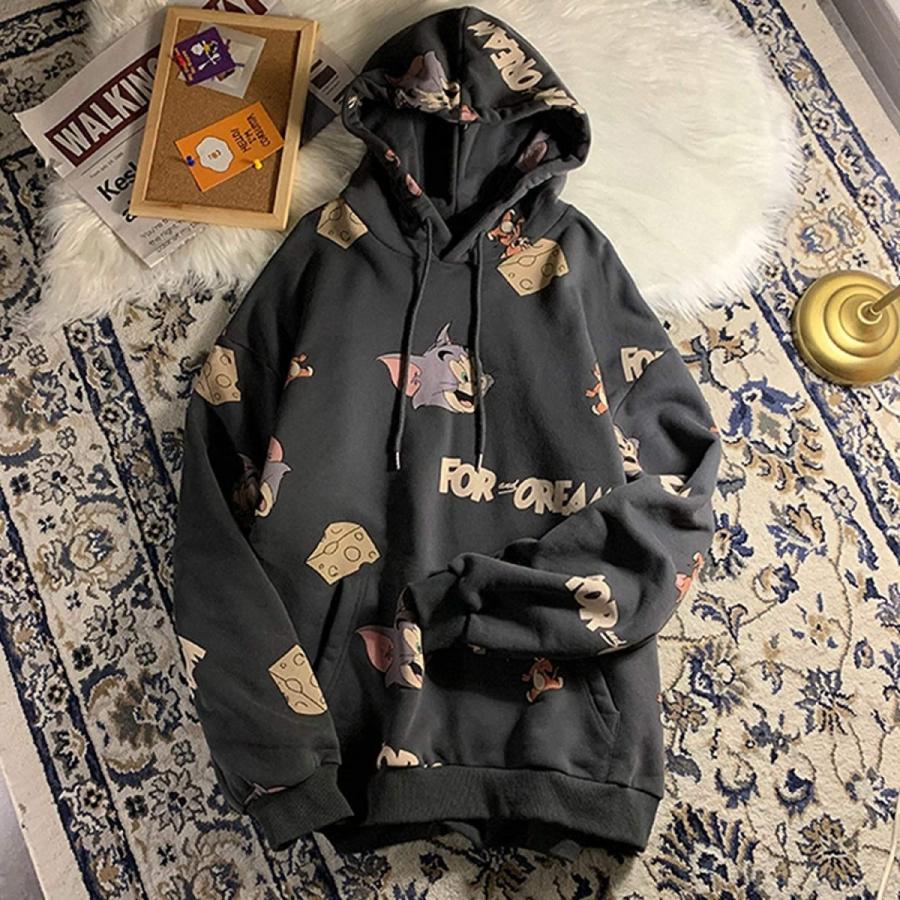 売れ筋介護用品も かっこいいパーカー Tom カ トムとジェリー ゆったり 長袖 トレーナー スウェットパーカー トップス 秋冬 レディース メンズ Jerry And トレーナー Abotica Com Br