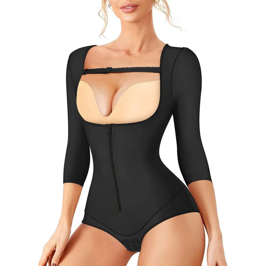 ショッピングオンラインストア Bvimepos レディース 腹部コントロール ジッパー ボディスーツ シェイプウェア ブラック Xx Large 通販のお買物 Ssl Daikyogo Or Jp