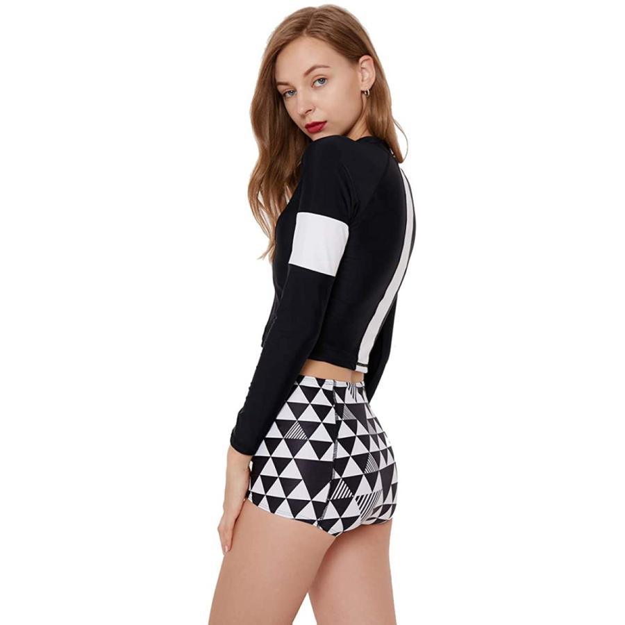 ブリスクスリー Briskthree フィットネス水着 レディース タンキニ セパレーツ 水泳 87 以上節約 可愛い ビキニ ラッシュガード 競泳水着 スイミン