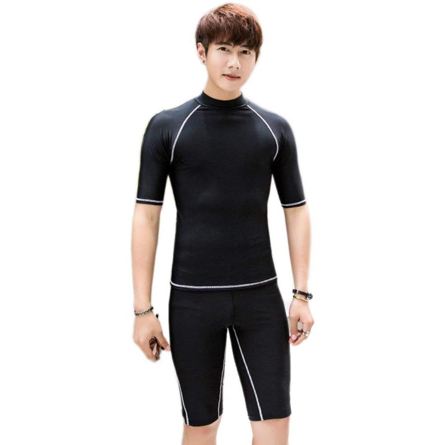 メンズ 水着 2点セット ショ スポーツ フィットネスウェア フィットネス水着 上下セット 半袖 大きいサイズ 大人 男の子 男性 練習用 運動 長袖 Sale 61 Off 2点セット