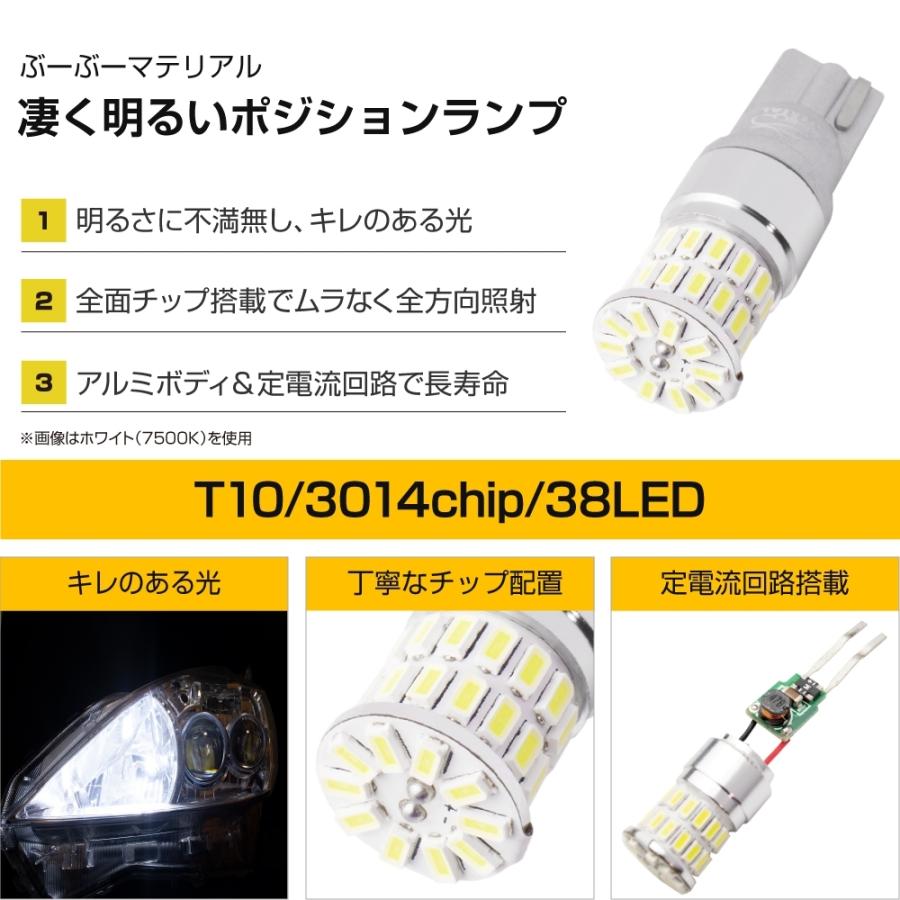 T10 LED COB 8チップコ ポジション ナンバー灯 ルームランプs