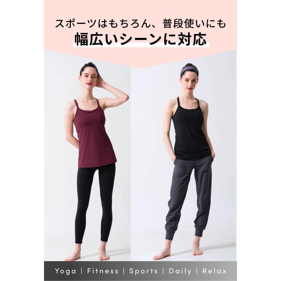 ブラトップ スポーツ トップス ルーパ loopa カップ付き ダブルストラップ キャミソール ホットヨガ UVカット ストレッチ 吸水速乾 LSALEEX | loopa | 19