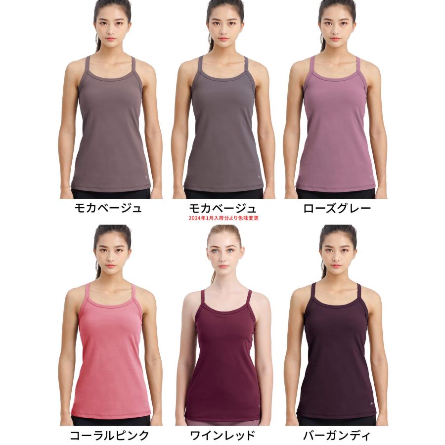 ブラトップ スポーツ トップス ルーパ loopa カップ付き ダブルストラップ キャミソール ホットヨガ UVカット ストレッチ 吸水速乾 LSALEEX | loopa | 11