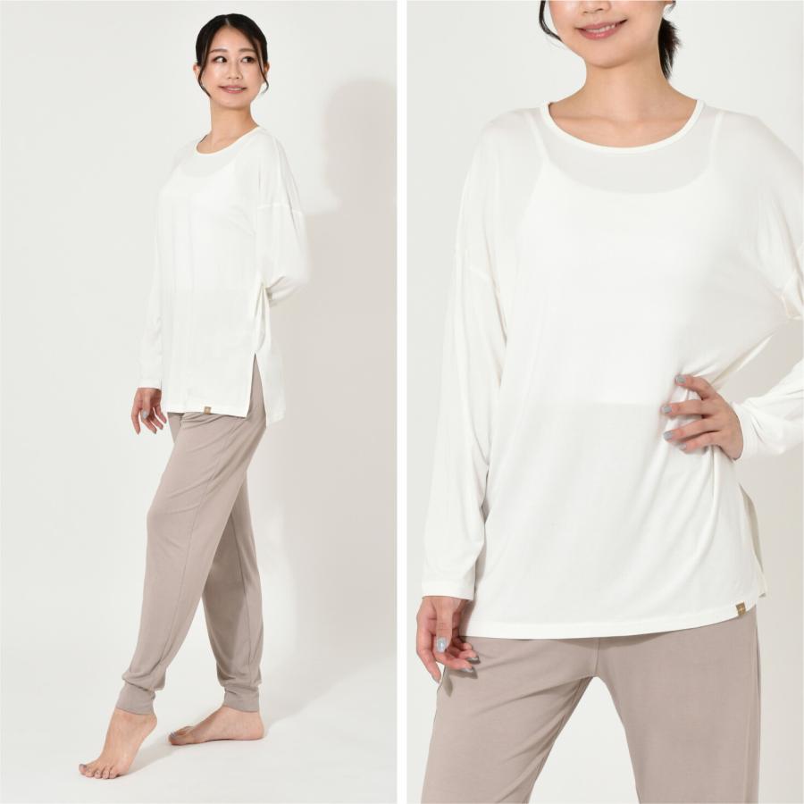 ルーパ 長袖Tシャツ LOOPA バンブー ロングスリーブトップス tops カットソー レディース チュニック かわいい トップス 竹繊維 SALE | loopa | 13