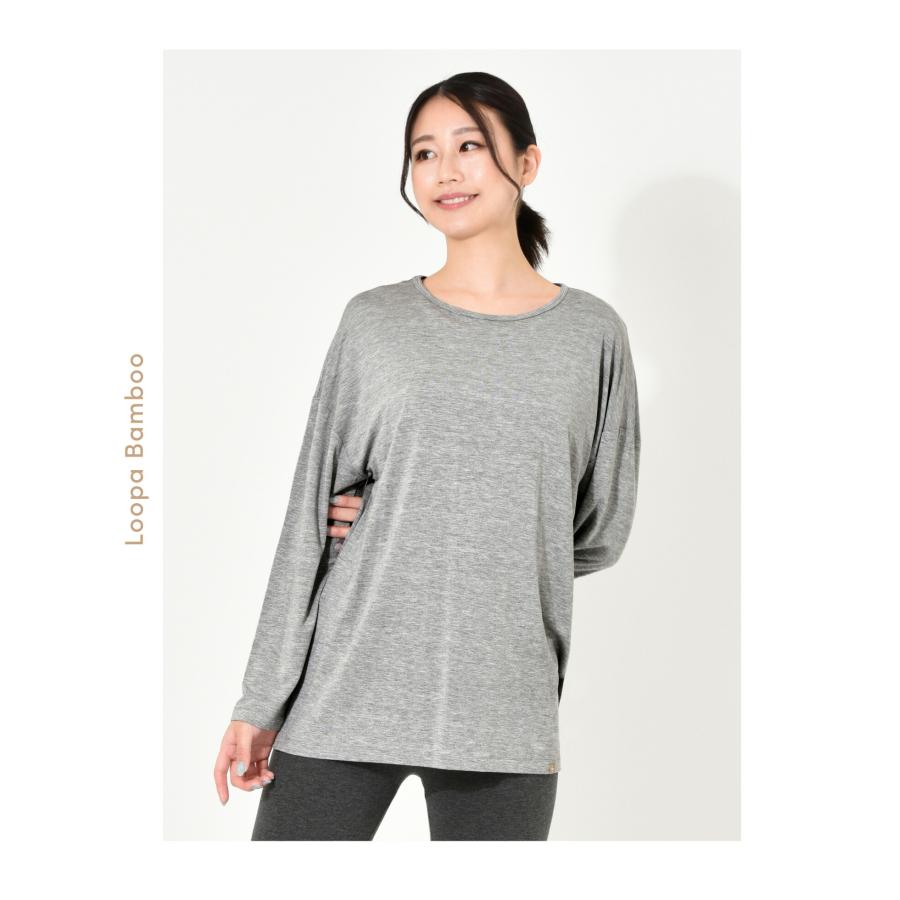 ルーパ 長袖Tシャツ LOOPA バンブー ロングスリーブトップス tops カットソー レディース チュニック かわいい トップス 竹繊維 SALE | loopa | 14