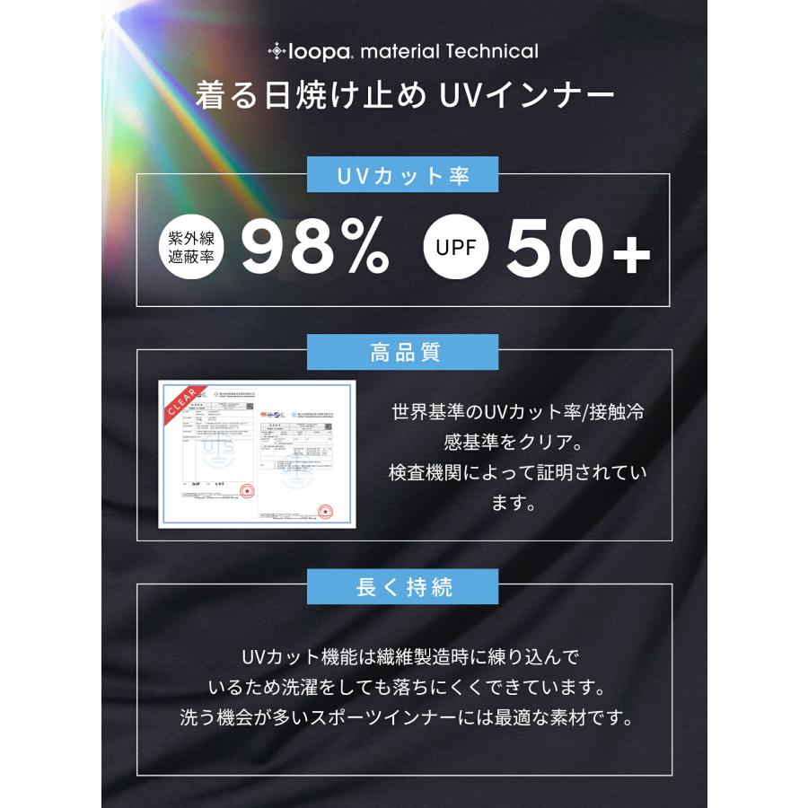 スポーツウェア インナー ルーパ LOOPA ハイネック 長袖 インナー レディース 吸汗速乾 ゴルフ トレーニング UVカット 接触冷感 | loopa | 17