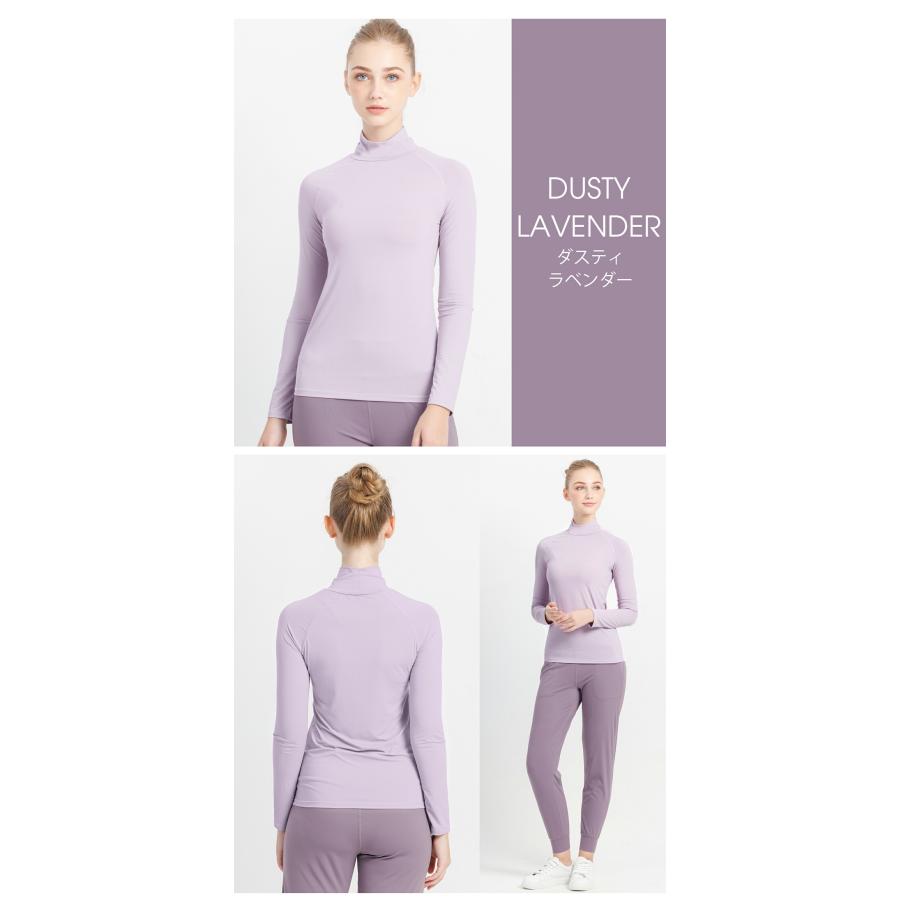 スポーツウェア インナー ルーパ LOOPA ハイネック 長袖 インナー レディース 吸汗速乾 ゴルフ トレーニング UVカット 接触冷感 | loopa | 24