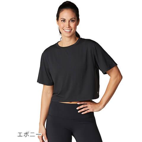 ヨガウェア トップス 半袖 Tシャツ ショート丈 クロップド丈 クロップドトップス ピラティス 体型カバー 重ね着 おへそ丈 TAVI タビ レディース 春SALE セール_2