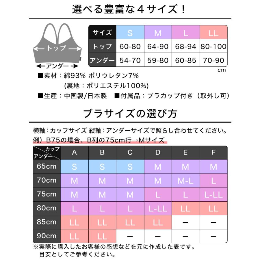 ナイトブラ ナチュラルフィット ブラトップ 育乳ブラ ノンワイヤーブラ 昼 夜 インナー 脇高 ブラジャー ルーパ Loopa | loopa | 32