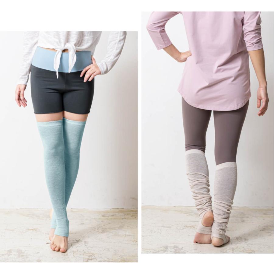 レッグウォーマー バレエ ダンス ヨガ トレンカ ルームシューズ 靴下 レディース ピラティス フィットネス 冷え対策 Loopa | loopa | 20