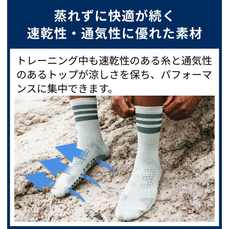 メンズ スポーツソックス ランニング フィットネス 滑り止め付き靴下 Base33 ローライズ 26FW グリップ ベース サーティスリー |  | 14