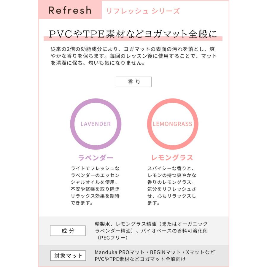 ヨガグッズ ヨガマット クリーナー マンドゥカ Manduka マットウォッシュ リフレッシュ240ml アロマ 掃除 洗浄 お手入れ マットケア ST-MA 001 | manduka | 08