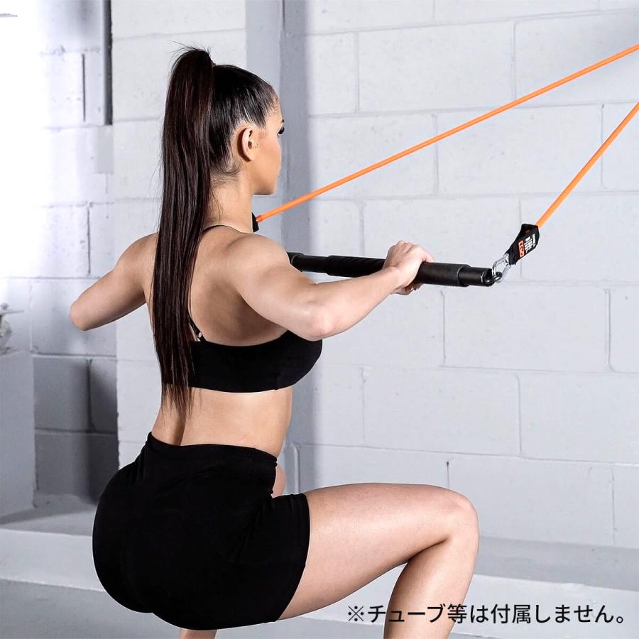 ラスト1点 トレーニングチューブ 追加パーツ ゴムチューブ ゴム 筋トレ トレイナー ストレングスレジスタンスバー X TRNR STRENGTH X RESISTANCE BAR SALEの画像