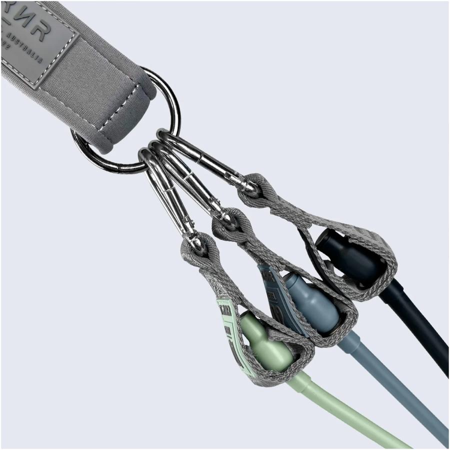 トレーニングチューブ ３本セット バンド付き ゴムチューブ 筋トレ 運動 高強度 足 腕 胸筋 バンド トレイナー ピラティス TRNR PILATES SYSTEM SALEの画像