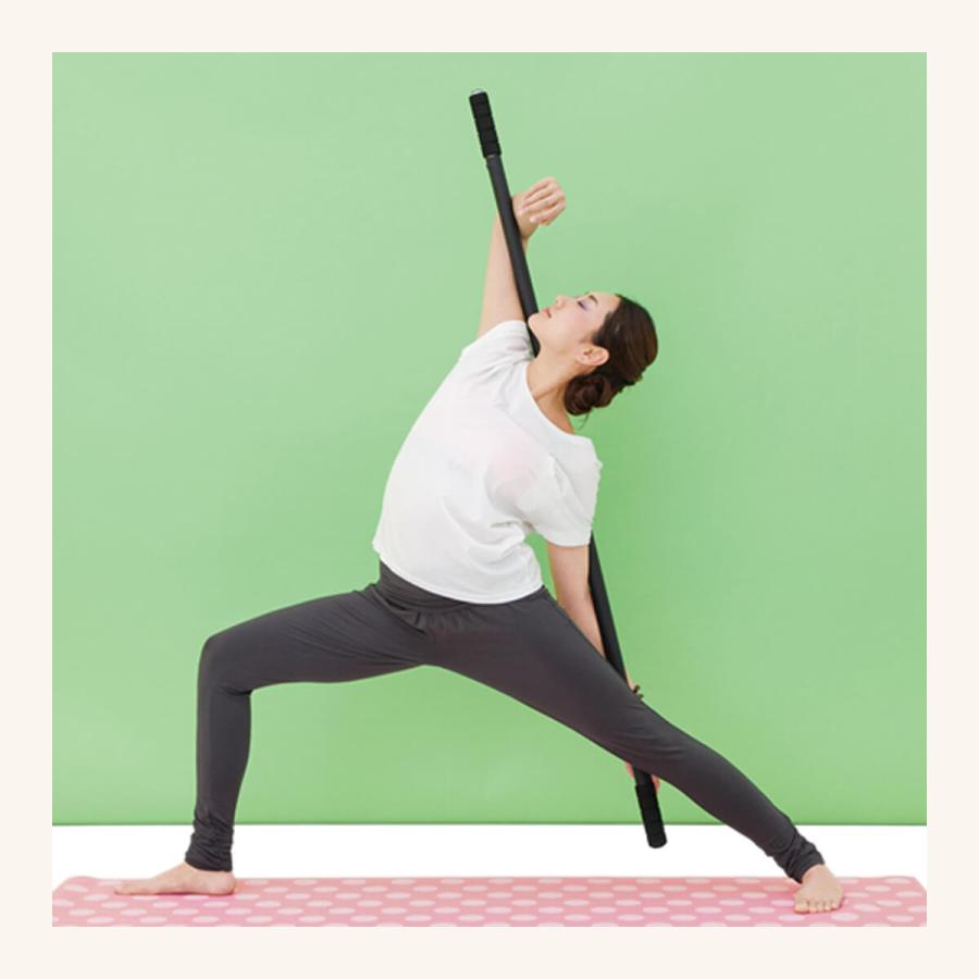 ヨガワークス ヨガ棒 ライト ストレッチ棒 ストレッチグッズ