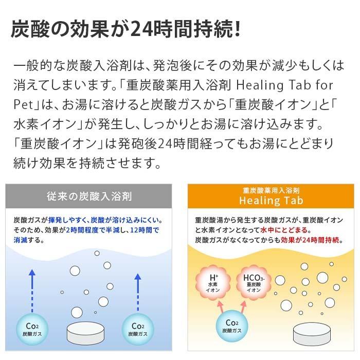 ペット用炭酸入浴剤 ヒーリングタブ 30錠 | ペット 入浴剤 犬 入浴剤 炭酸 入浴剤 犬のお手入れ 炭酸入浴剤 ペットケア【送料無料】 |  | 10