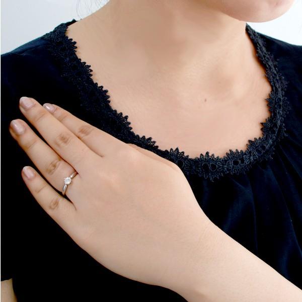 婚約指輪 ダイヤモンド プラチナ リング 0.3ct 天然石 エンゲージリング 鑑定書 安い オーダー｜pure-precious｜02