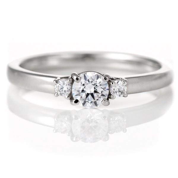婚約指輪 ダイヤモンド プラチナ リング 0.3ct 天然石 エンゲージリング 鑑定書 オーダー爆買