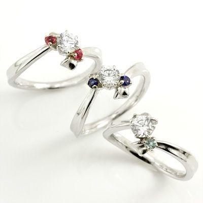誕生石 プラチナ ダイヤモンドリング 婚約指輪 エンゲージリング 安い オーダー
