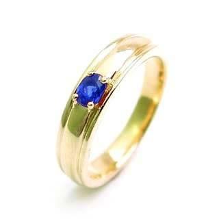メンズ リング 結婚指輪 マリッジリング9月誕生石 サファイア 安い オーダー