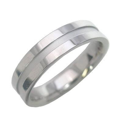 メンズ リング K18ホワイトゴールド 結婚指輪 マリッジリング 特注サイズ 安い オーダー