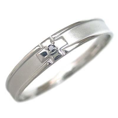 クリスマスローズ メンズ リング プラチナ900 結婚指輪 マリッジリング