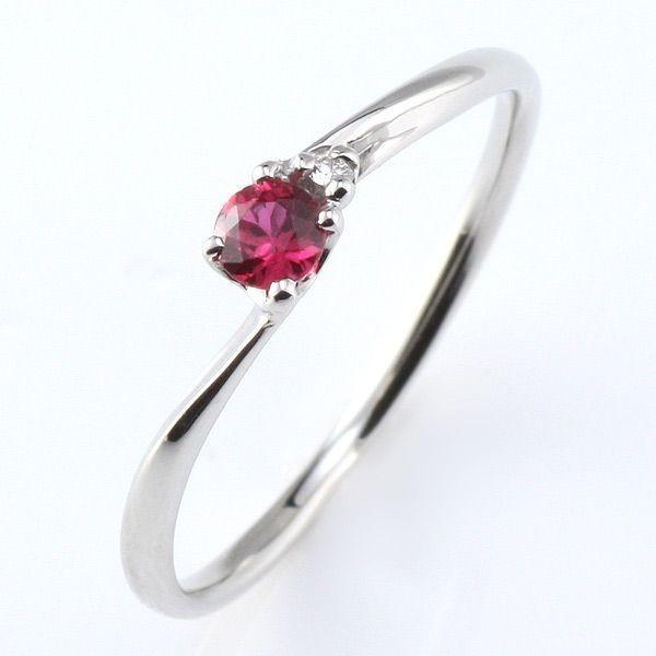 ルビー 指輪 ルビー 7月 誕生石 プラチナ リング 指輪 ファッションリング 安い オーダー｜pure-precious