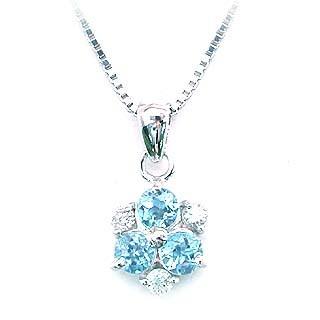 ネックレス レディース 天然石 トパーズ ブルートパーズ ネックレス 11月誕生石 安い オーダー