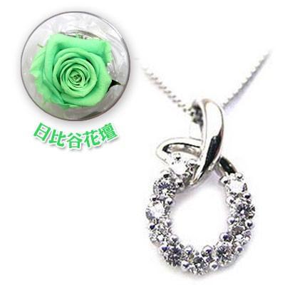 現品限り一斉値下げ 誕生石色バラ付ジュエリー 安い 今だけ代引手数料無料 日比谷花壇誕生色バラ付 限定 母の日 ネックレス ペンダント ダイヤモンド 8月 誕生花プラチナ ホワイトデー フラワーギフト レディースアクセサリー