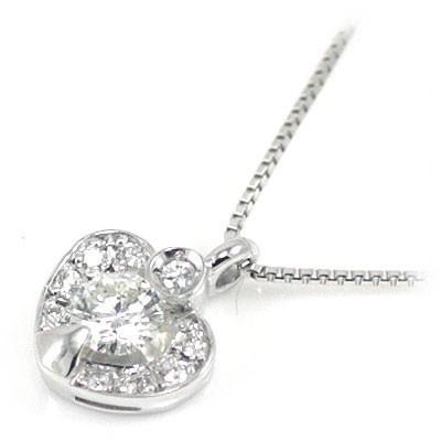 ネックレス レディース 天然石 プラチナ ダイヤモンド ペンダント ネックレス ハート 安い オーダー