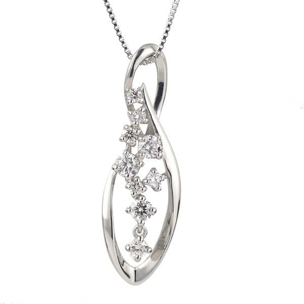 ネックレス レディース 40代 ダイヤモンド プラチナ 50代 オシャレ カジュアル ギフトプレゼント 贈り物 母の日 アクセサリー 安い オーダー