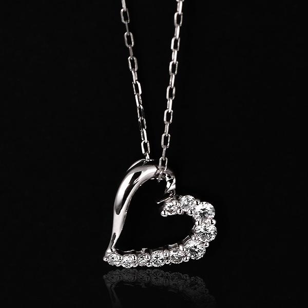 K18ホワイトゴールド スイートテンダイヤモンドペンダント