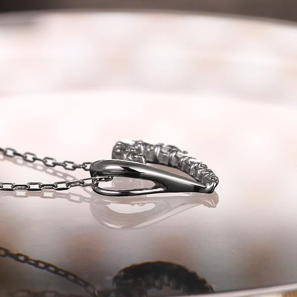 K18ホワイトゴールド スイートテンダイヤモンドペンダントネックレス