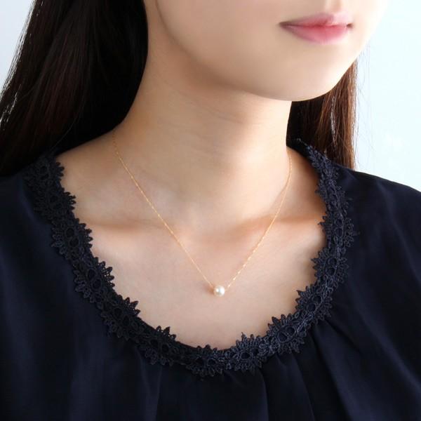 パール ネックレス アコヤ真珠 あこや真珠 一粒 大粒 イエロー パール ネックレス アコヤ真珠 あこや真珠 一粒 大粒 イエロー