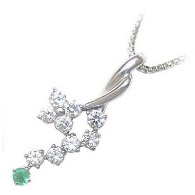 ネックレス レディース 天然石 エメラルド 5月誕生石 エメラルドダイヤモンド 安い オーダー
