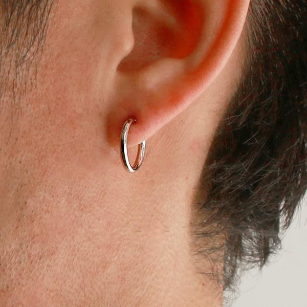 メンズ ピアス ホワイトゴールド シンプル 輪 丸型 リング 人気 安い 今だけ代引手数料無料 V101 0008 Pure Precious 通販 Yahoo ショッピング