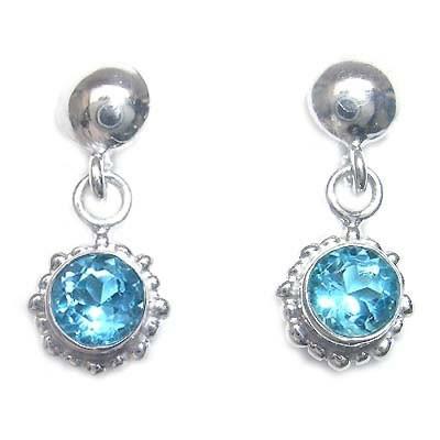 ピアス トパーズ ブルートパーズ ピアス 11月誕生石 レディース アクセサリー 一粒ピアス 安い オーダー