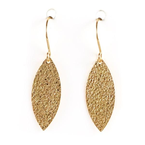 ピアス 18金 葉 リーフ 安い イエローゴールド地金 18k オーダー