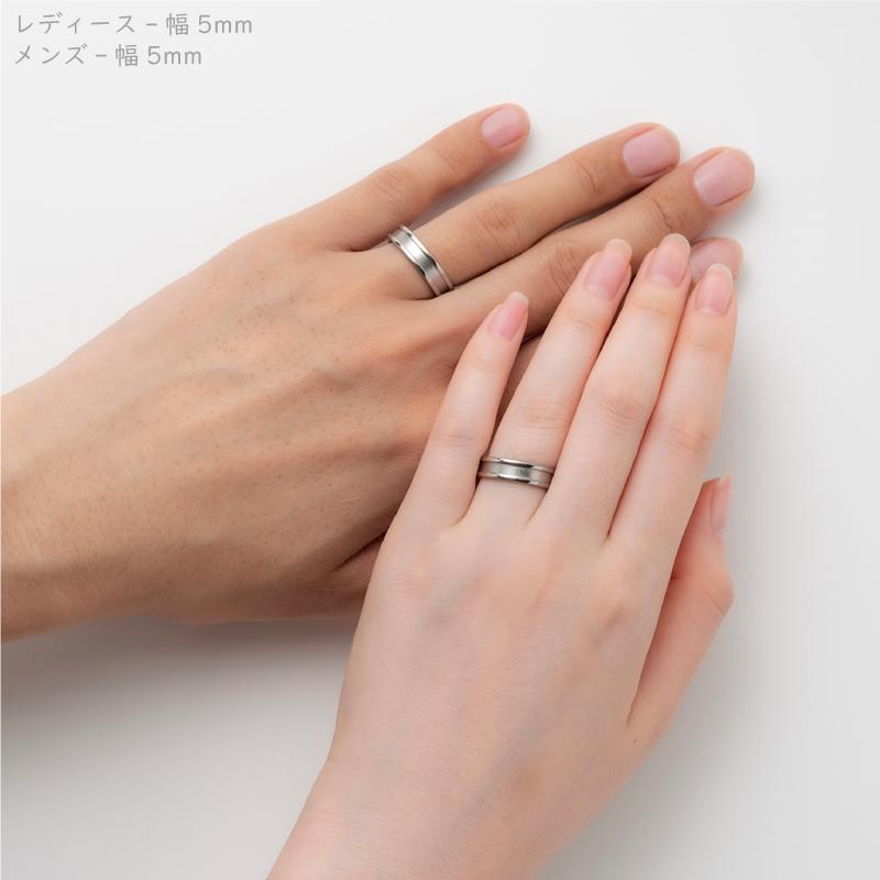 純チタン チタンリング 結婚指輪 ペアリング マリッジリング 金属