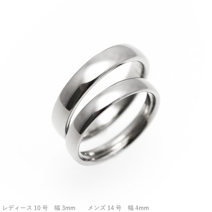 純チタン チタンリング 結婚指輪 ペアリング マリッジリング 金属アレルギー対応 ノンメッキ ノンコーティング 日本製 刻印無料 メンズ レディース 甲丸 m-005の画像