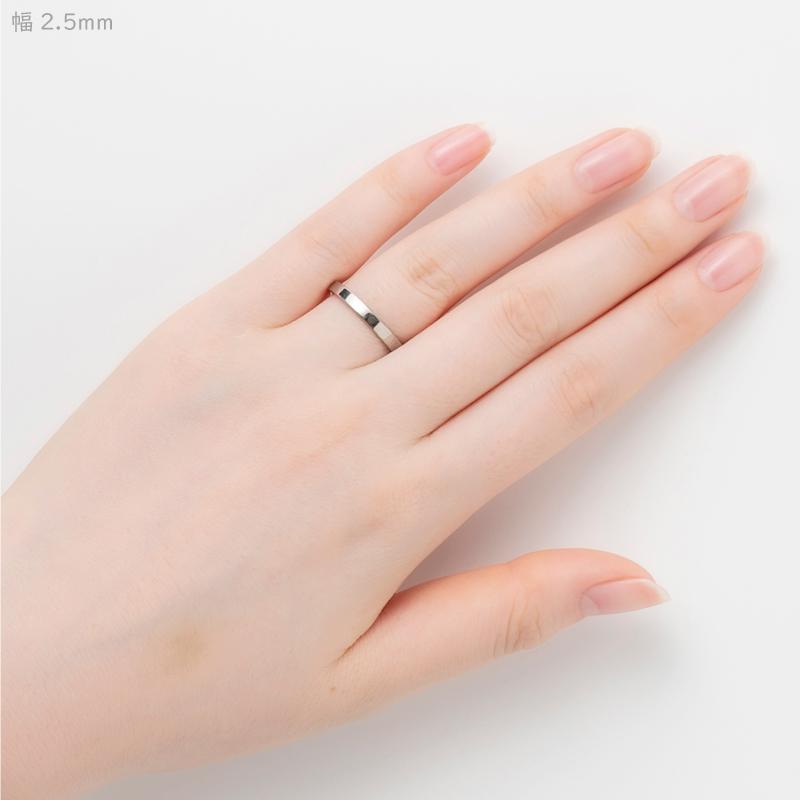 純チタン チタンリング 結婚指輪 ペアリング マリッジリング 金属アレルギー対応 ノンメッキ ノンコーティング 日本製 刻印無料 メンズ レディース 平打 m-006の画像